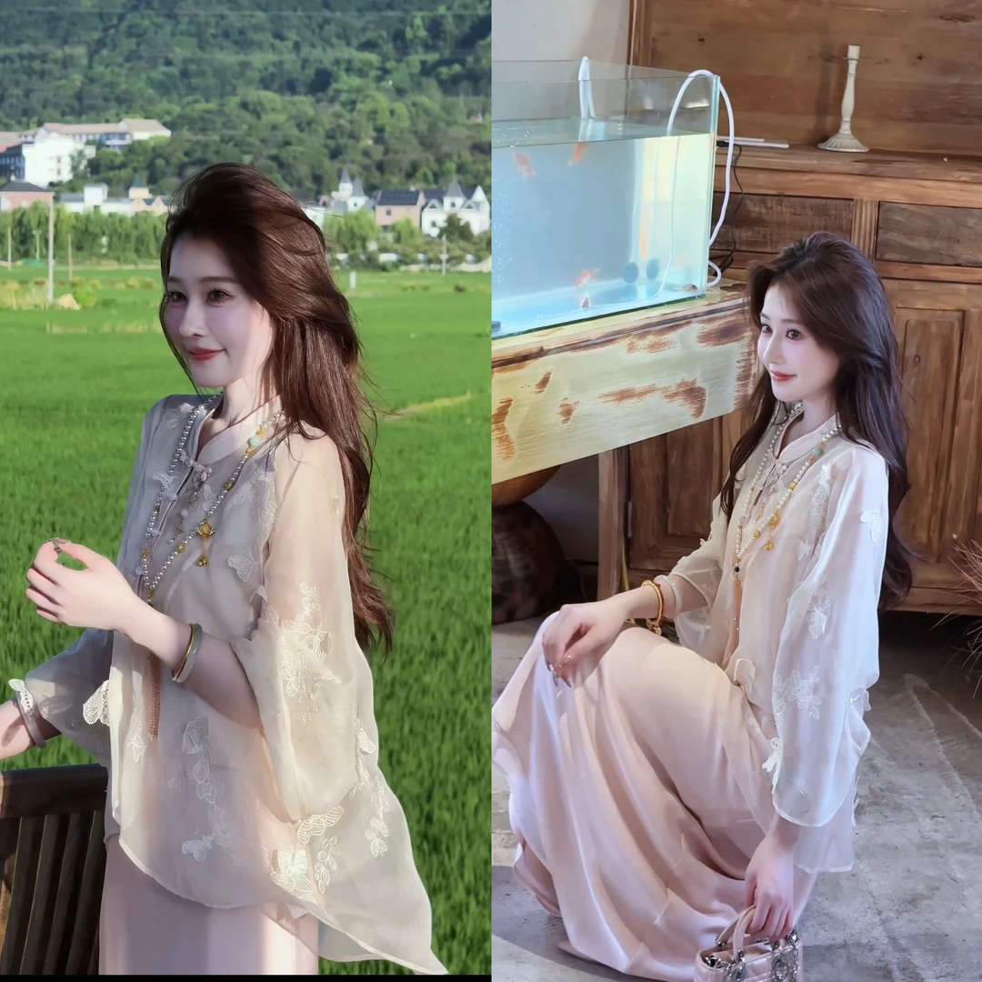 【婷婷】《粉蝶•入梦来》立体蝴蝶上衣 TTH2SX329【Q】