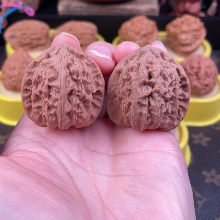 吊坠文玩核桃三角白37