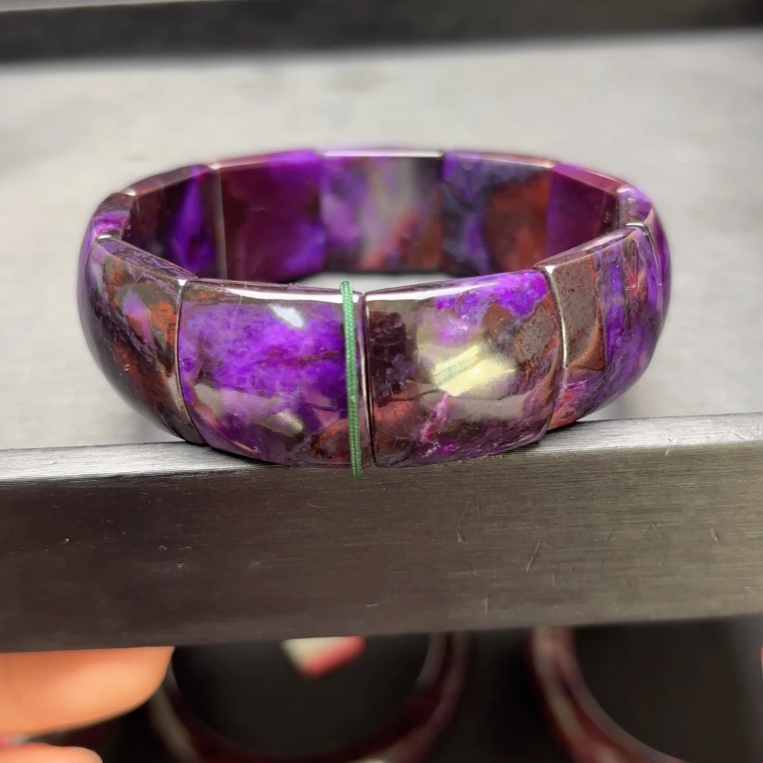 苏纪石（舒俱来）未镶嵌油画帝王紫手牌