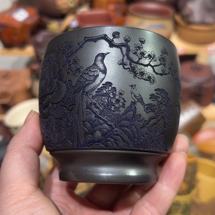 紫砂茶杯宜兴紫砂主人杯