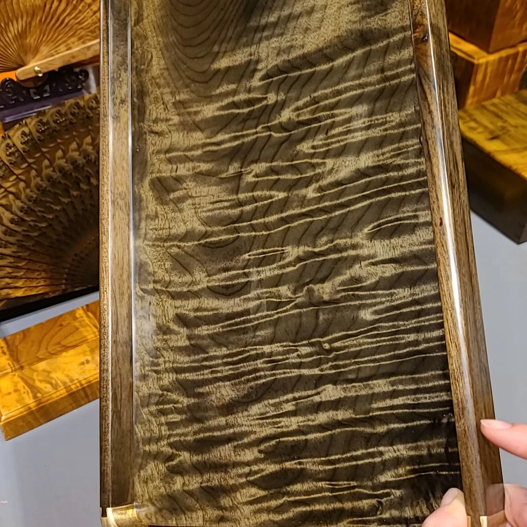 楠木42-23-3小叶桢楠乌木金丝楠文承盘