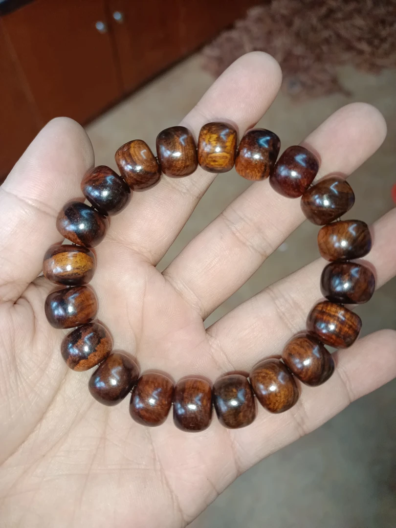 DD1海南黄花梨13桶型手串多样性发一