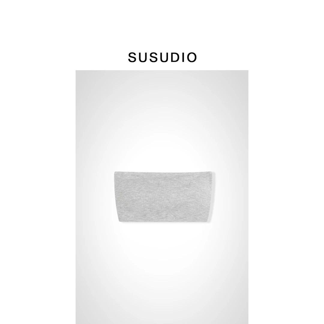 SUSUDIO设计感纯色廓形抹胸00013