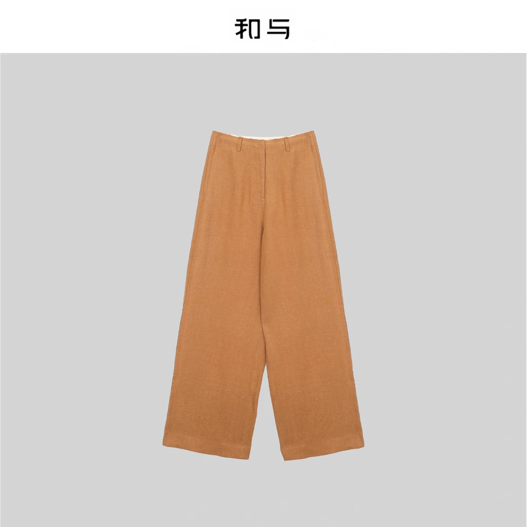 和与｜亚麻文艺简约休闲裤H53JSL10026