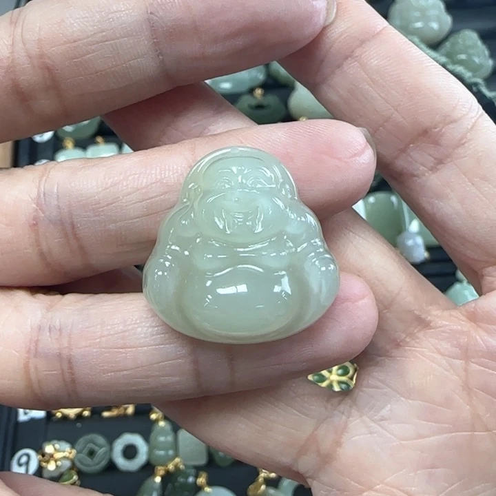 和田玉未镶嵌吊坠(不含链)缘****?