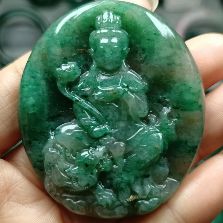 独山玉普贤菩萨未镶嵌