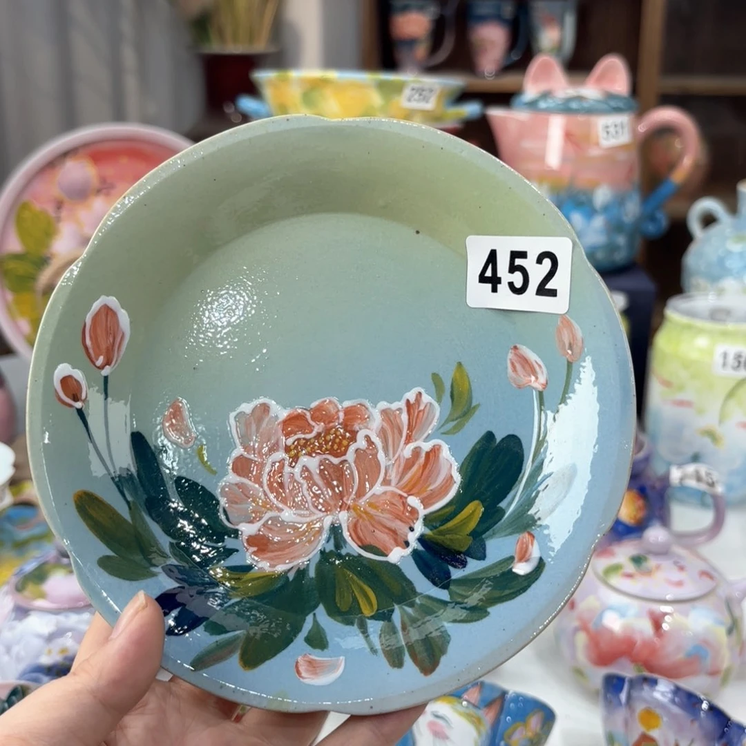 景德镇手绘高温釉下彩陶瓷茶具