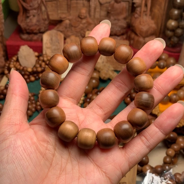 檀香木手串/手链老山檀1314横纹奶香