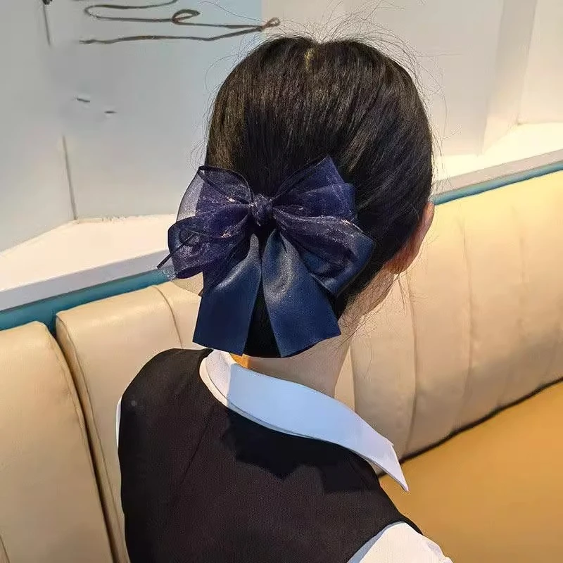 高档服务员职业头花医院护士空姐商务工作发夹盘发网兜发饰发夹