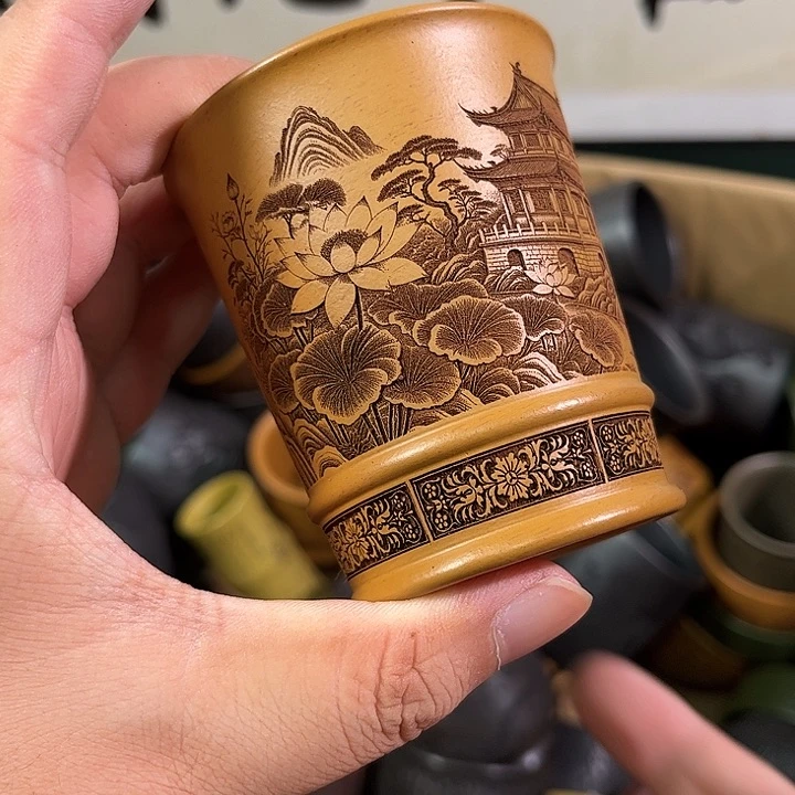 茶杯紫砂全手工紫砂主人杯