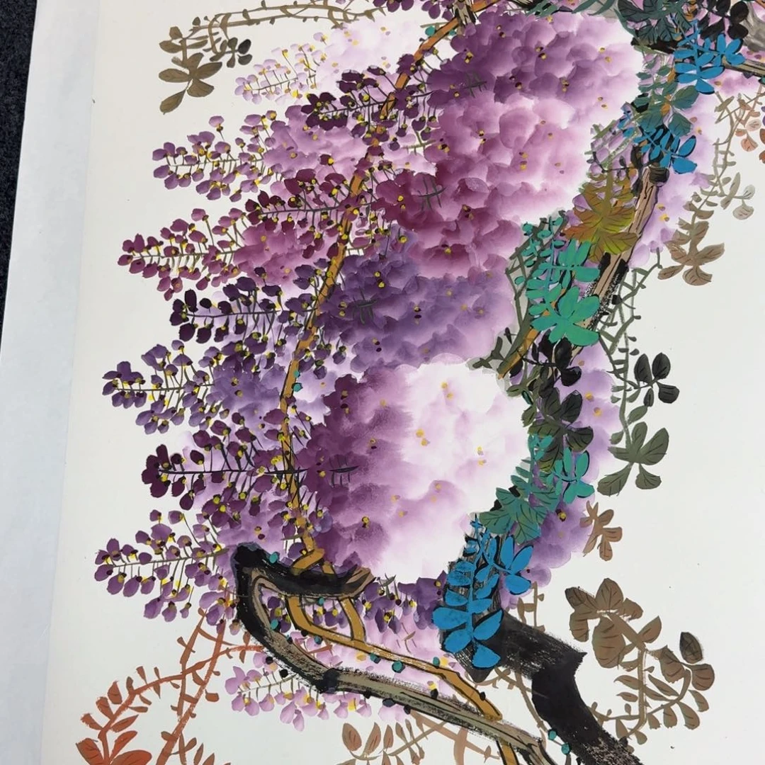 国画国画作品山水花鸟纯手绘