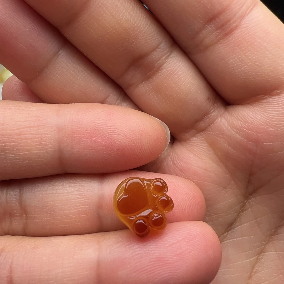 蜜蜡未镶嵌颈饰熊掌（打孔不退换）