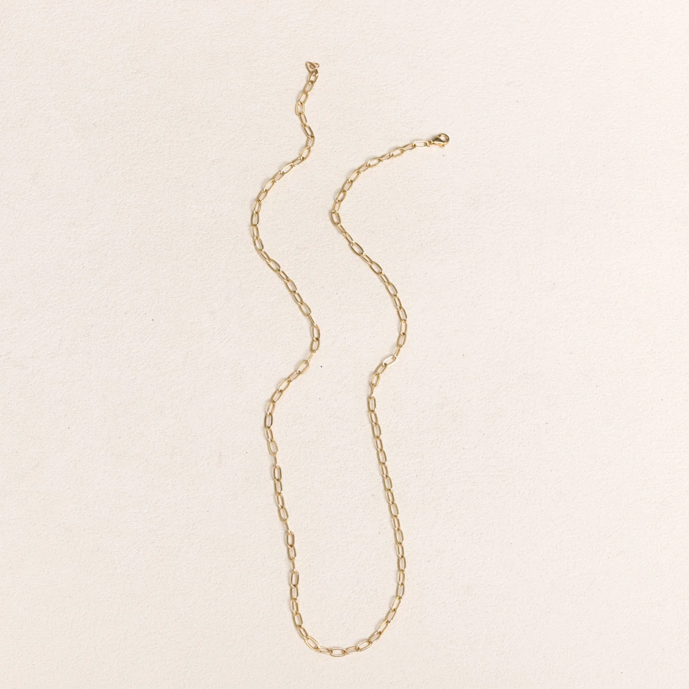 【叭哒不惑】18k金大卡项链 重约2.4g 长约50cm