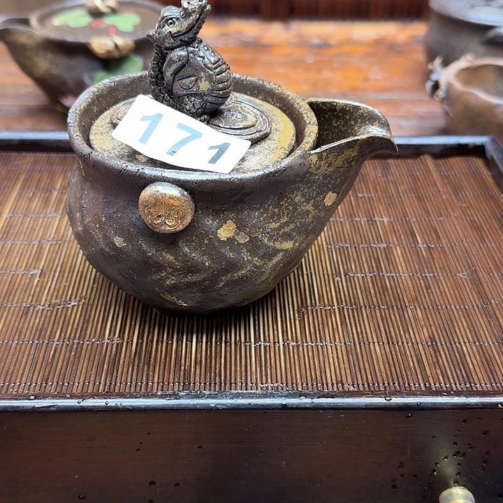 纯手工制作粗陶茶具