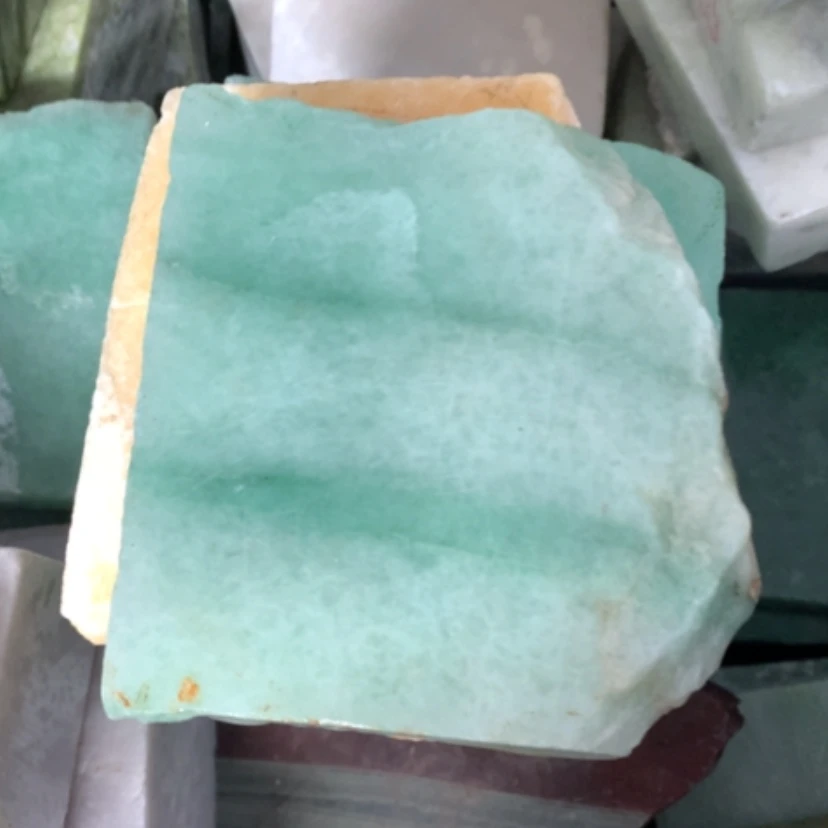 【闪购商品】未镶嵌手镯石英质玉瓜纹绿冰冰