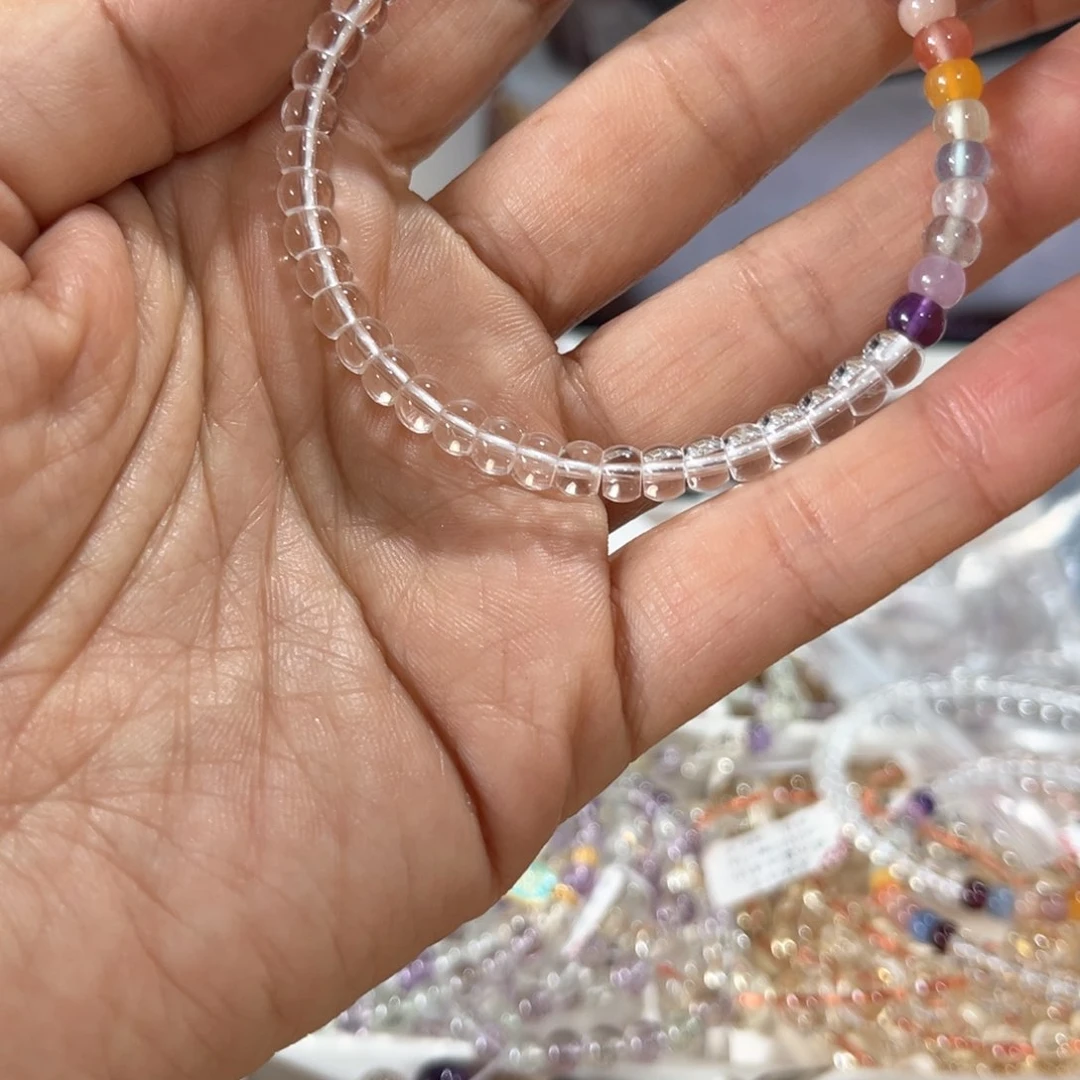 水晶手链未镶嵌多宝水晶手串