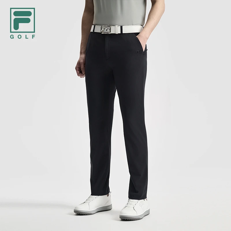 Fila/斐乐男士休闲裤舒适运动春夏户外直筒商务梭织裤A11M525806F