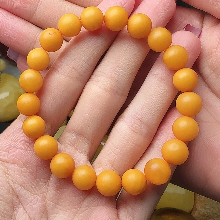 琥珀未镶嵌手链吊坠