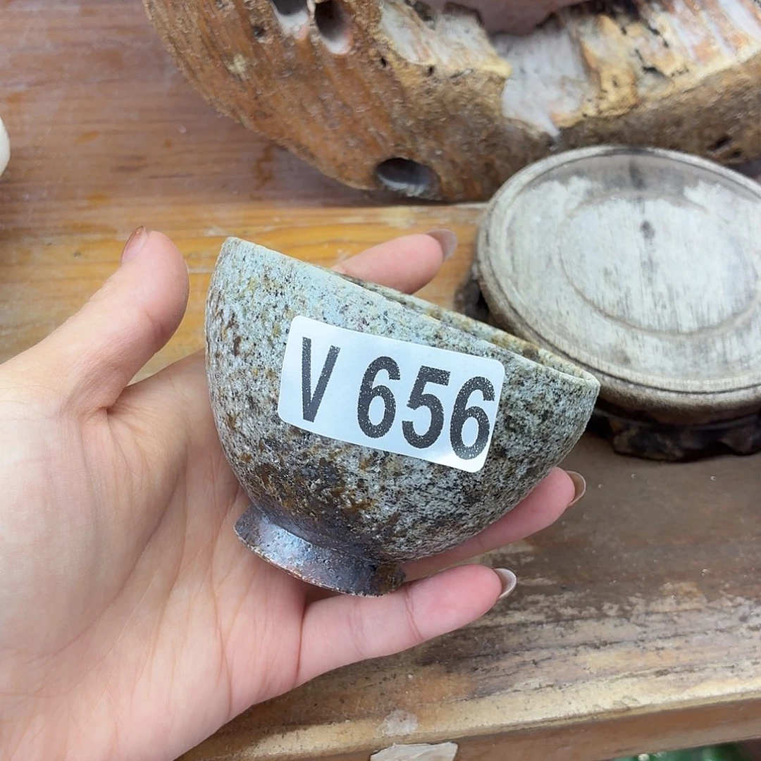 陶园柴烧，精品高货V656瑕