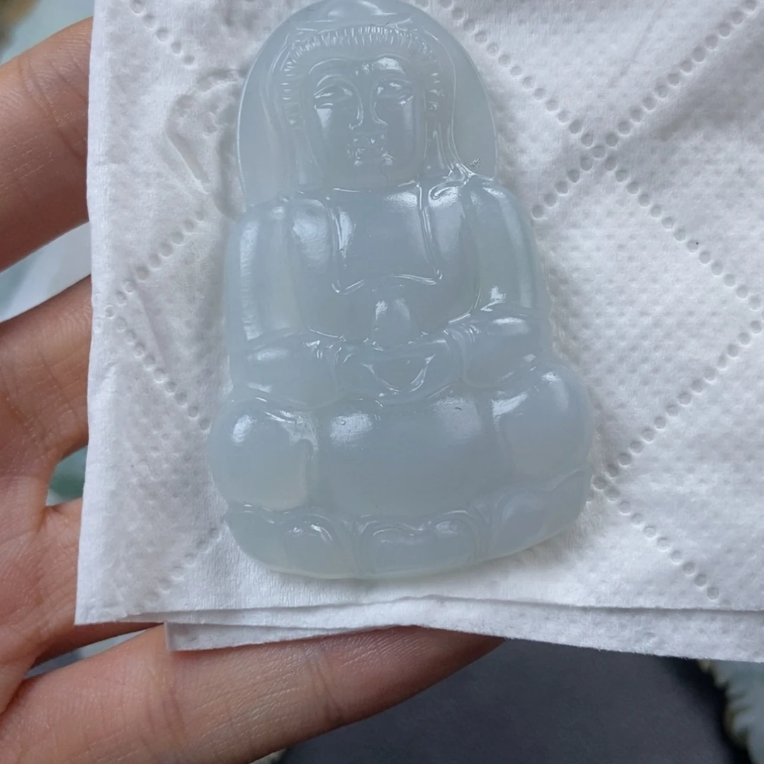 定制翡翠未镶嵌小***人观音