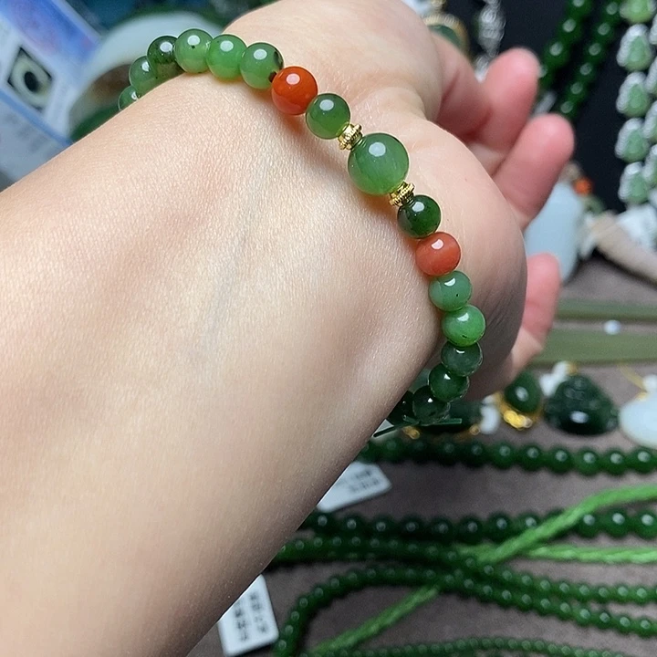 和田玉未镶嵌手链