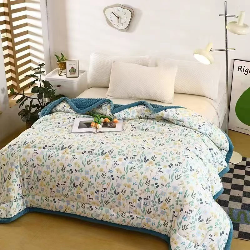 【直播福利】a类豆豆被加绒加厚保暖家用被芯单双人可机洗学生宿舍