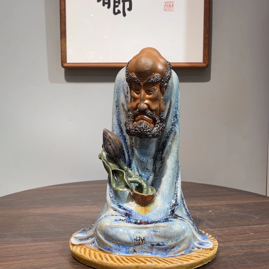 娘***娘陶瓷柴烧达摩石湾陶