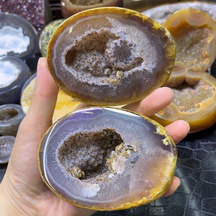 未镶嵌发饰水晶软糖奇石盆