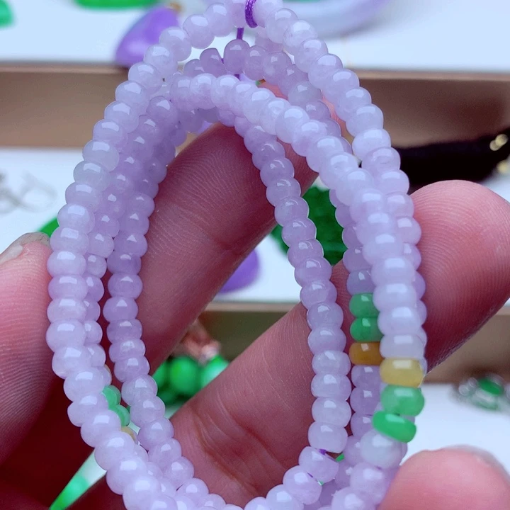 翡翠未镶嵌毛衣链