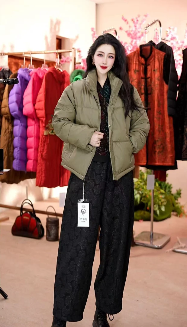 棉衣ins女款秋冬韩版棉服百搭连帽短款立领