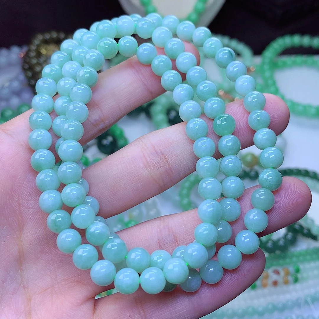 翡翠毛衣链未镶嵌?****?