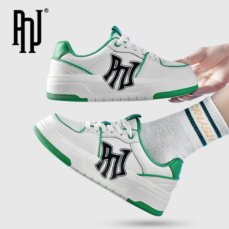 PNJ板鞋情侣款2025新款潮流时尚休闲百搭情侣款厚底舒适学长鞋