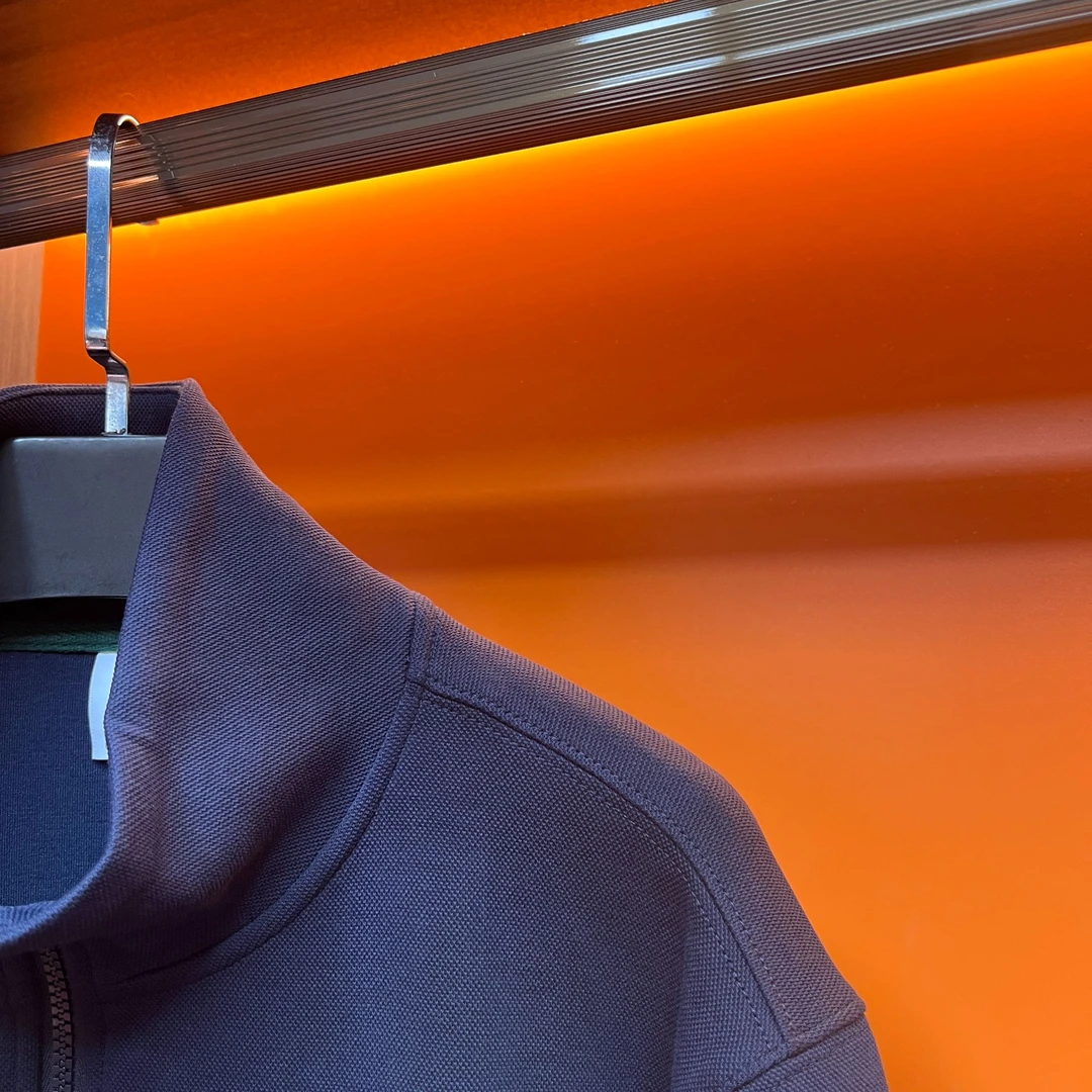 法式带拉链卫衣男潮牌百搭休闲运动情侣立领拉链外套01