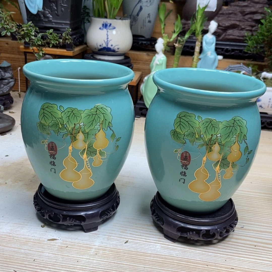 瓷片陶瓷花盆陶瓷艺术