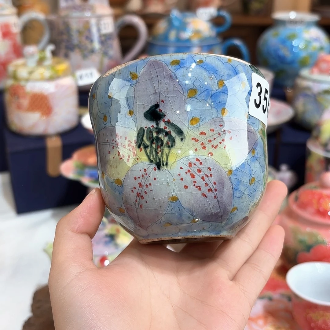 景德镇手绘高温釉下彩陶瓷茶具