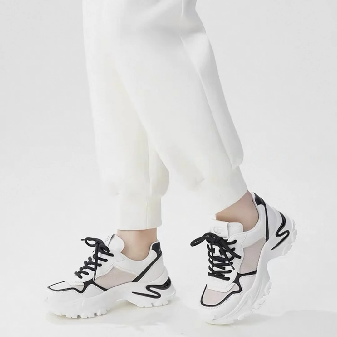 DEEP BREATH深呼吸女鞋夏透气网眼增高老爹鞋休闲运动鞋女AX12267