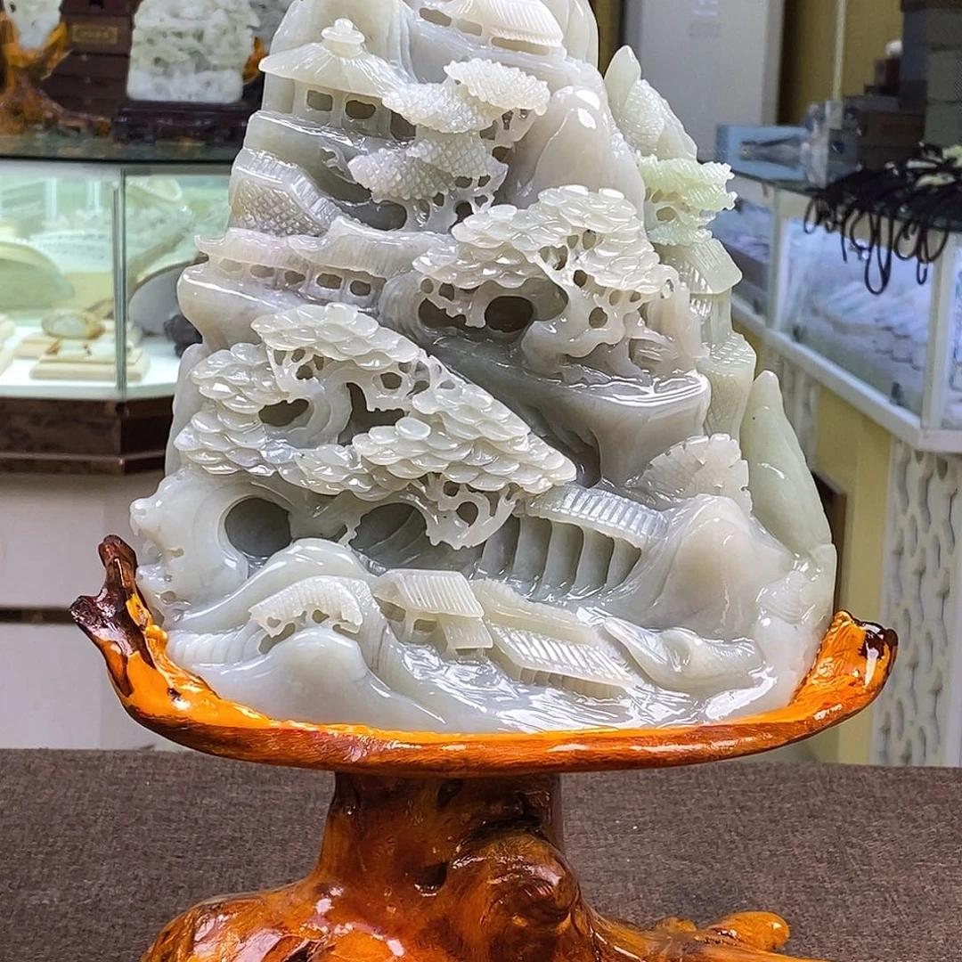 和田玉未镶嵌颈饰