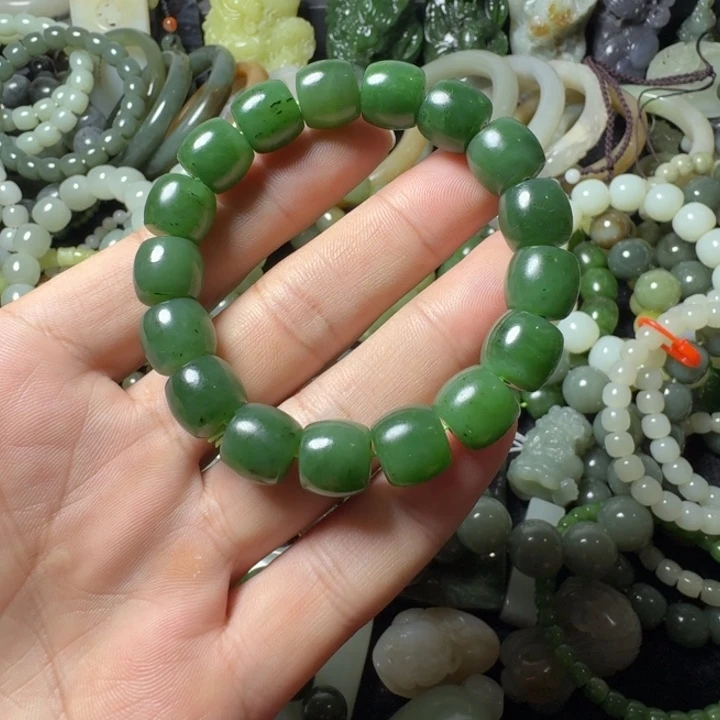 和田玉未镶嵌手链卡12