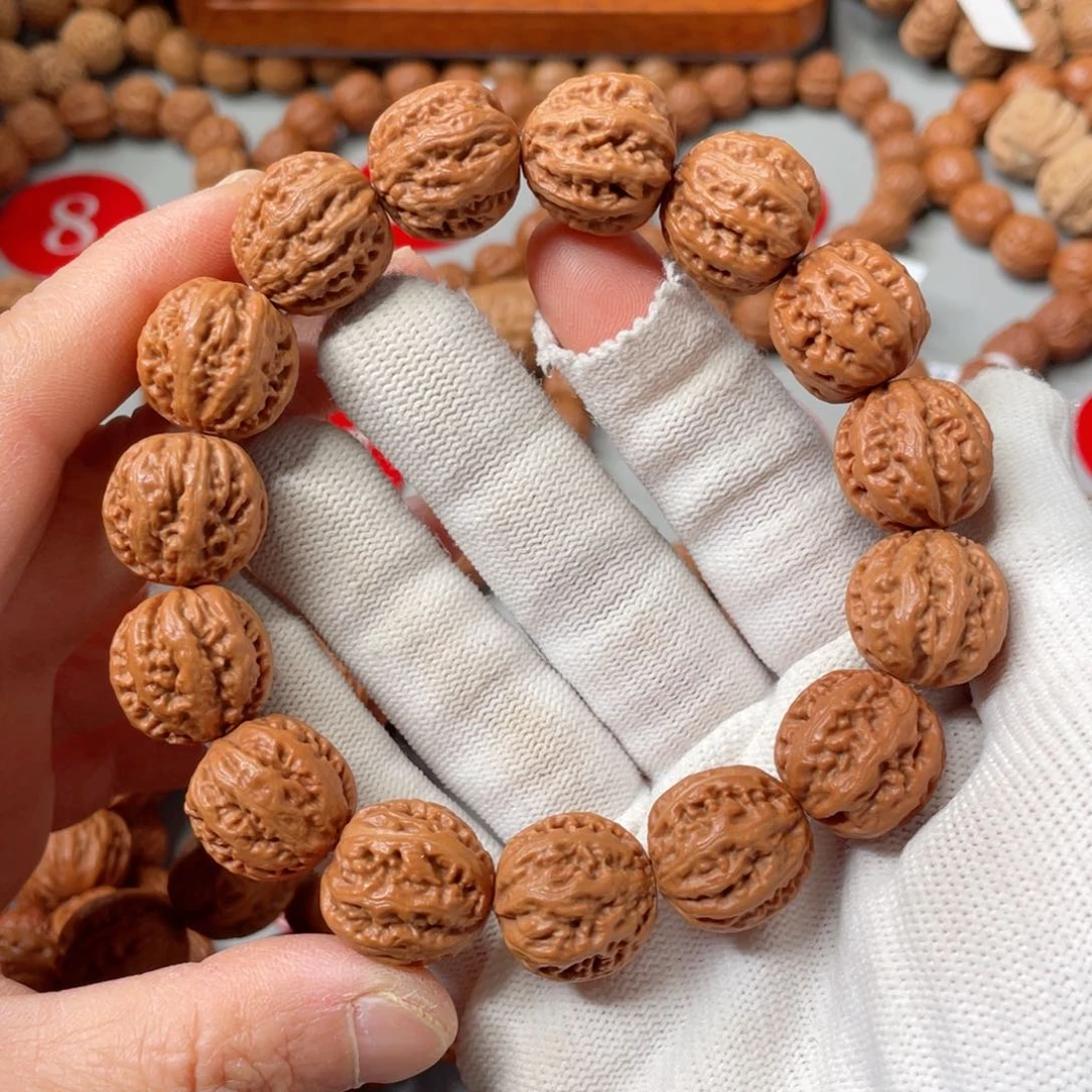 文玩核桃手串咿*咿龙骨粗筋麻花18mm