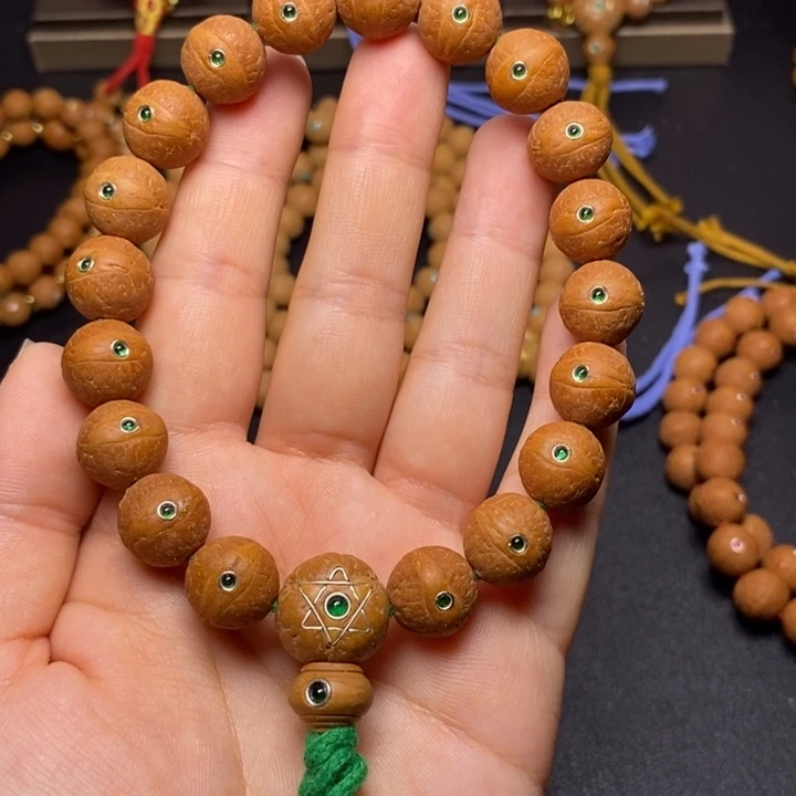 手串凤眼菩提绿眼13+手串