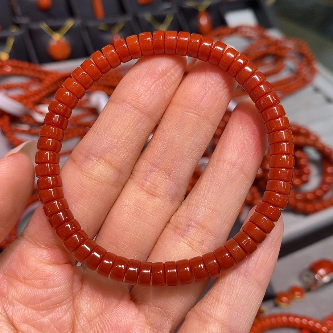 南红玛瑙四川凉山瓦西手串6mm未镶嵌?****?