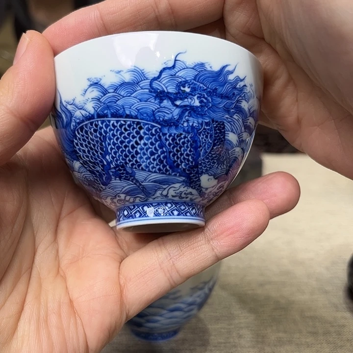 彼***岸杯子瓷青花杯子．．．．