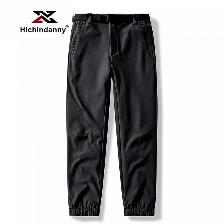 HICHIN户外登山冲锋裤男女冬季新款防风防水加绒保暖直筒裤滑雪裤