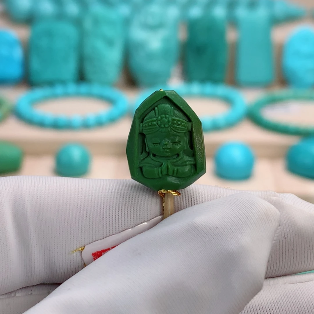 绿松石挂件未镶嵌