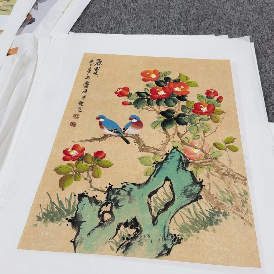 国画李庆友老师四尺三开68*45