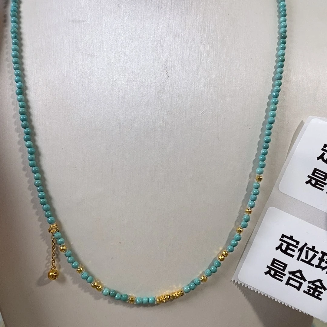 绿松石18K金镶嵌珠宝奇石