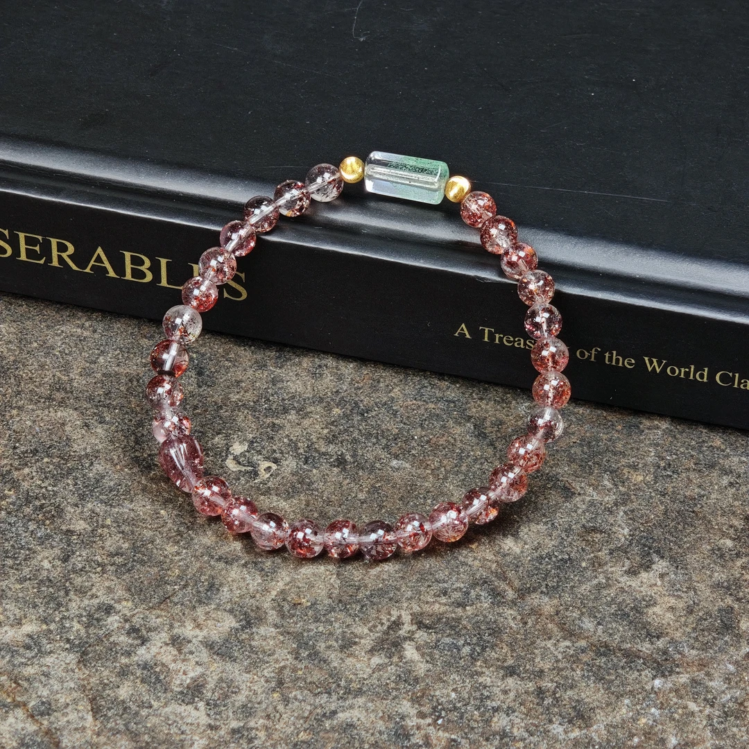 晶匠18K金草莓莓晶漫语手串  多样性发一  简约