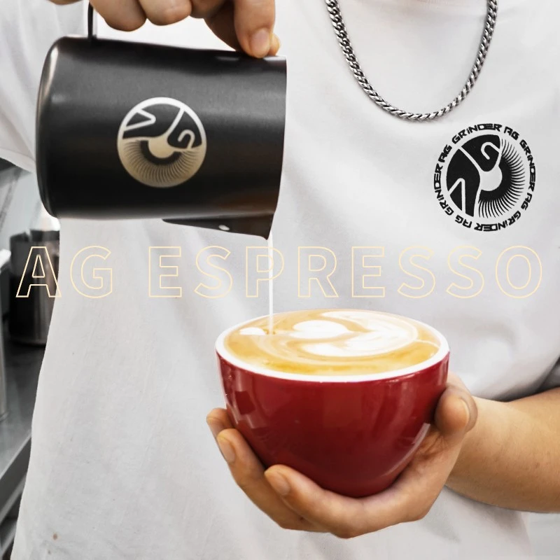 AG ESPRESSO拉花缸咖啡打奶缸尖嘴打奶泡器具不锈钢咖啡拉花杯
