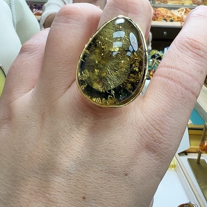 琥珀银S925镶嵌珠宝奇石