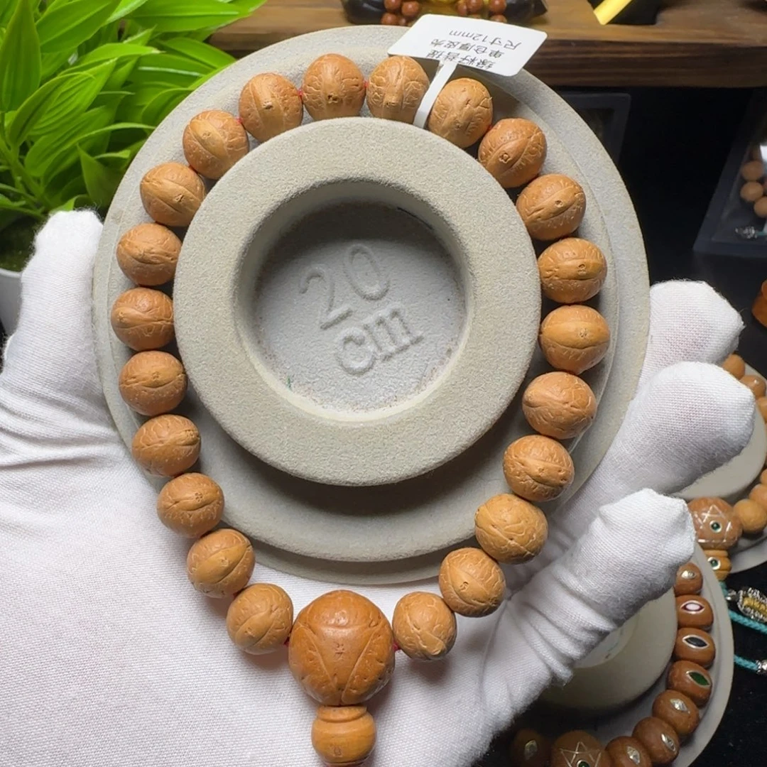 吊坠凤眼菩提12mm新手练手串滴流圆 皮质到顶